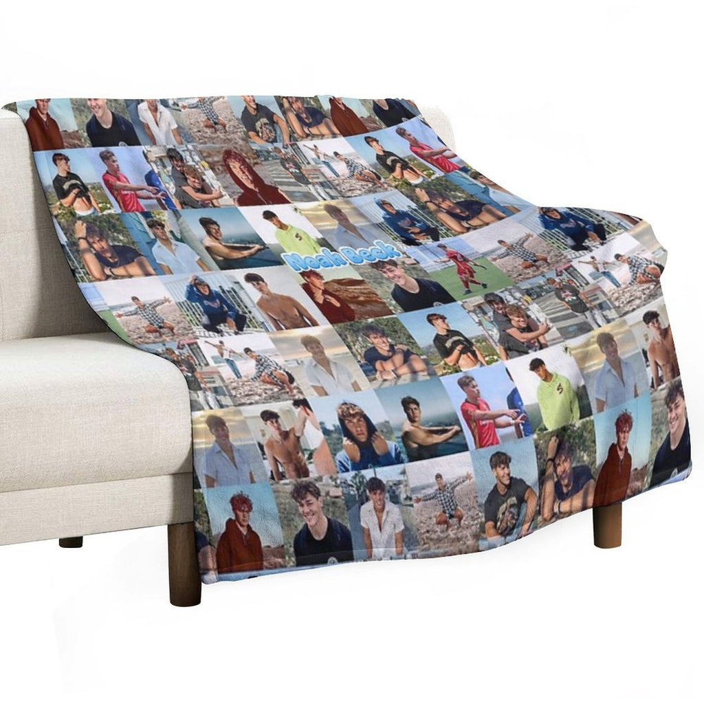 Noah Beck Collage Sustainable Throw Blanket