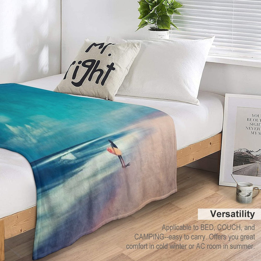 Summer Days - Going Surfing Durable Throw Blanket