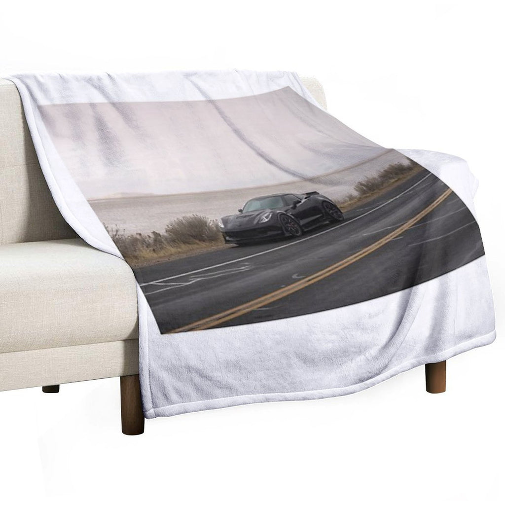 Corvette C7 Z06 Plush Throw Blanket