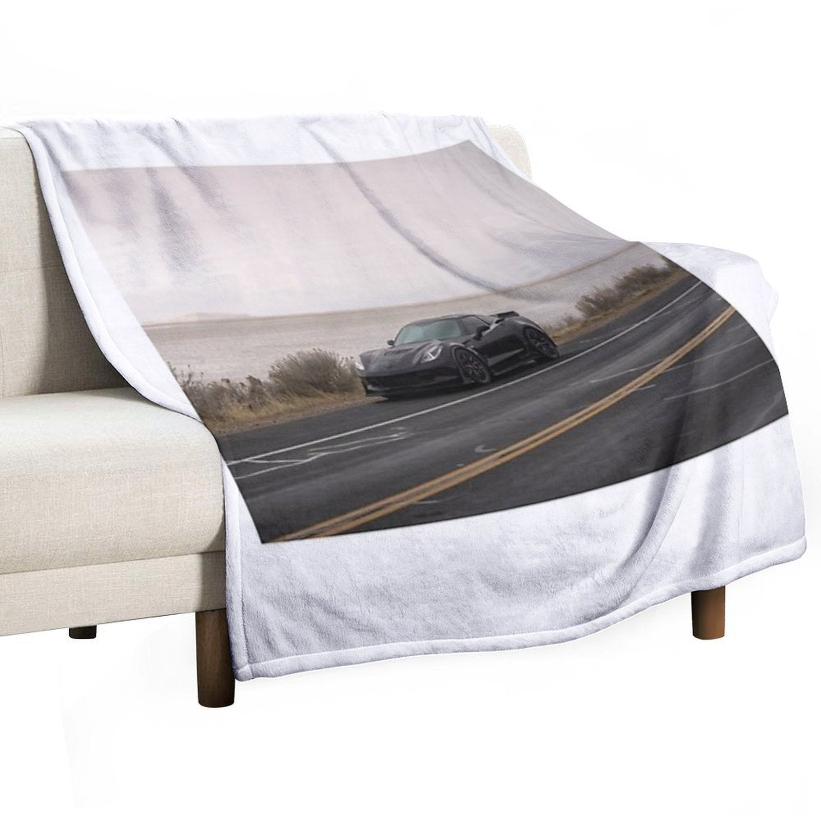 Corvette C7 Z06 Plush Throw Blanket