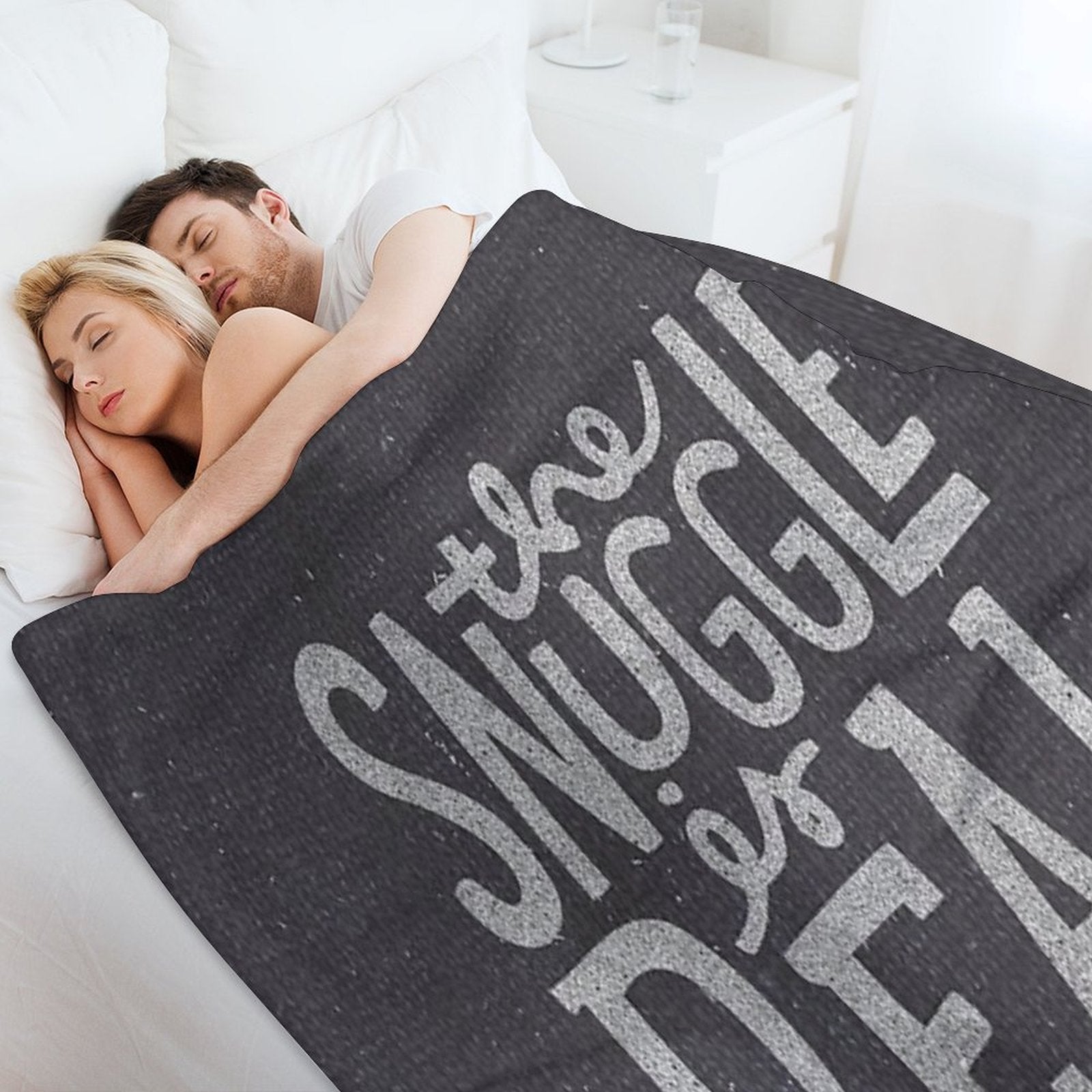The SNUGGLE Is REAL Premium Throw Blanket