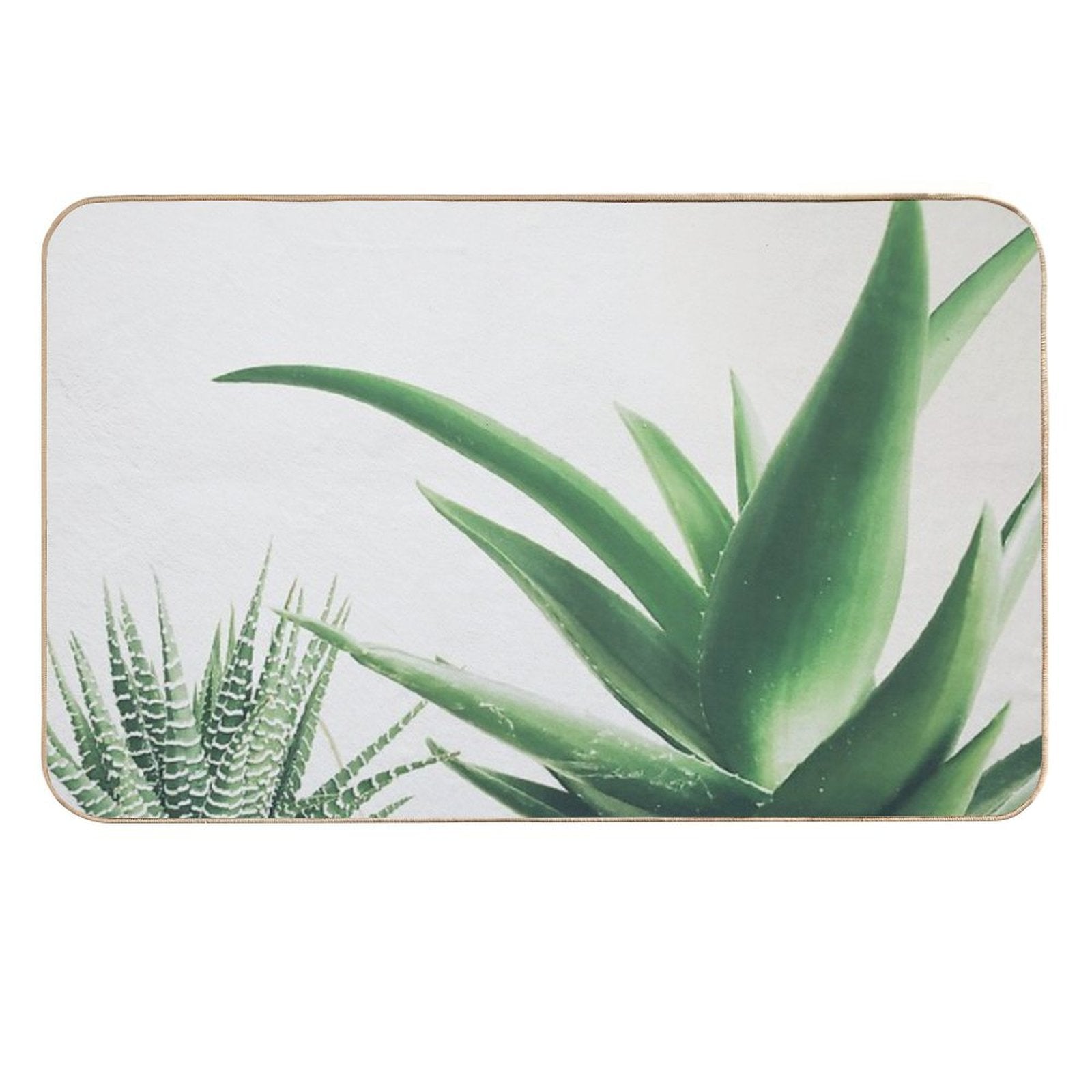 Succulents  Stain-Proof Bath Mat