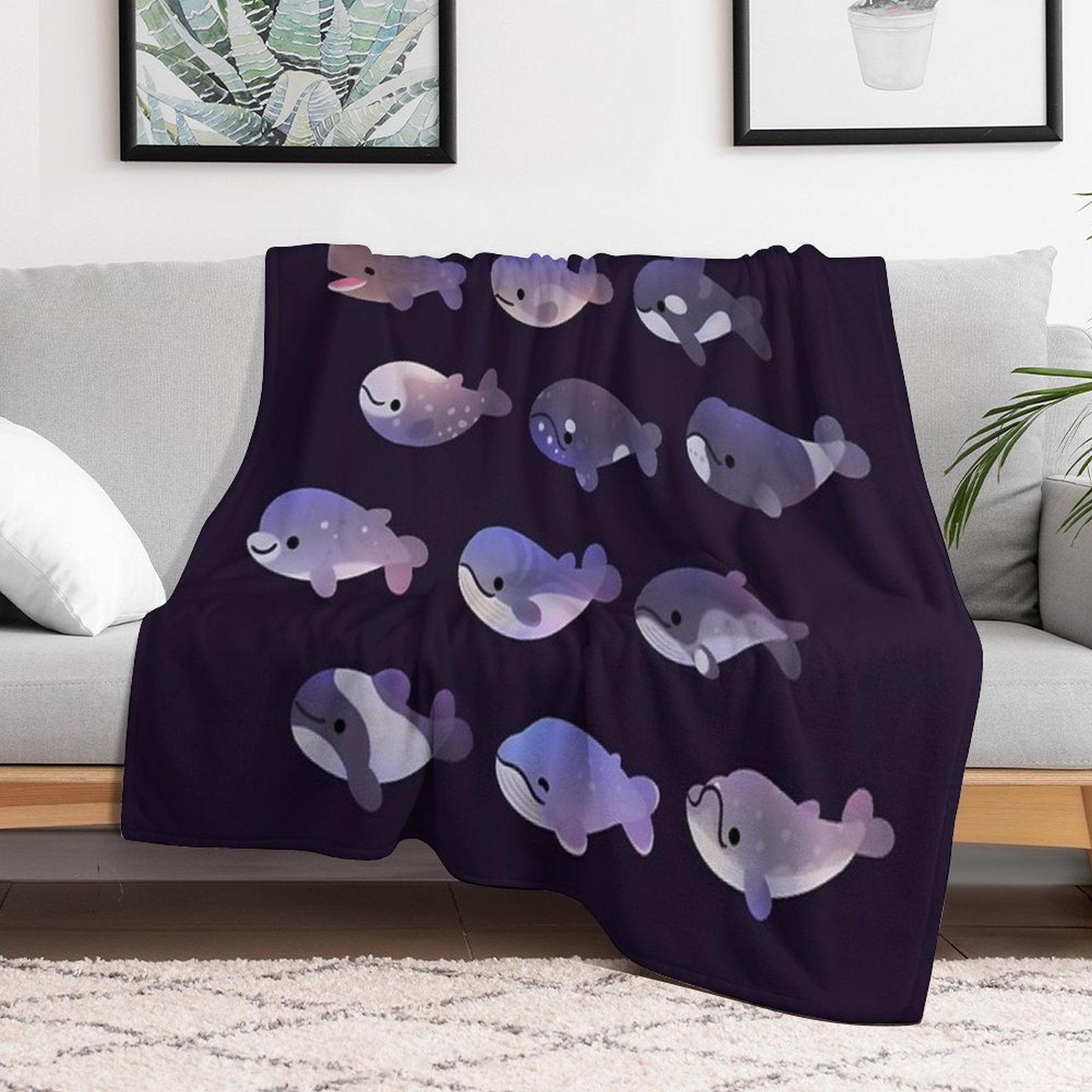 Whale Day Multi-functional Throw Blanket