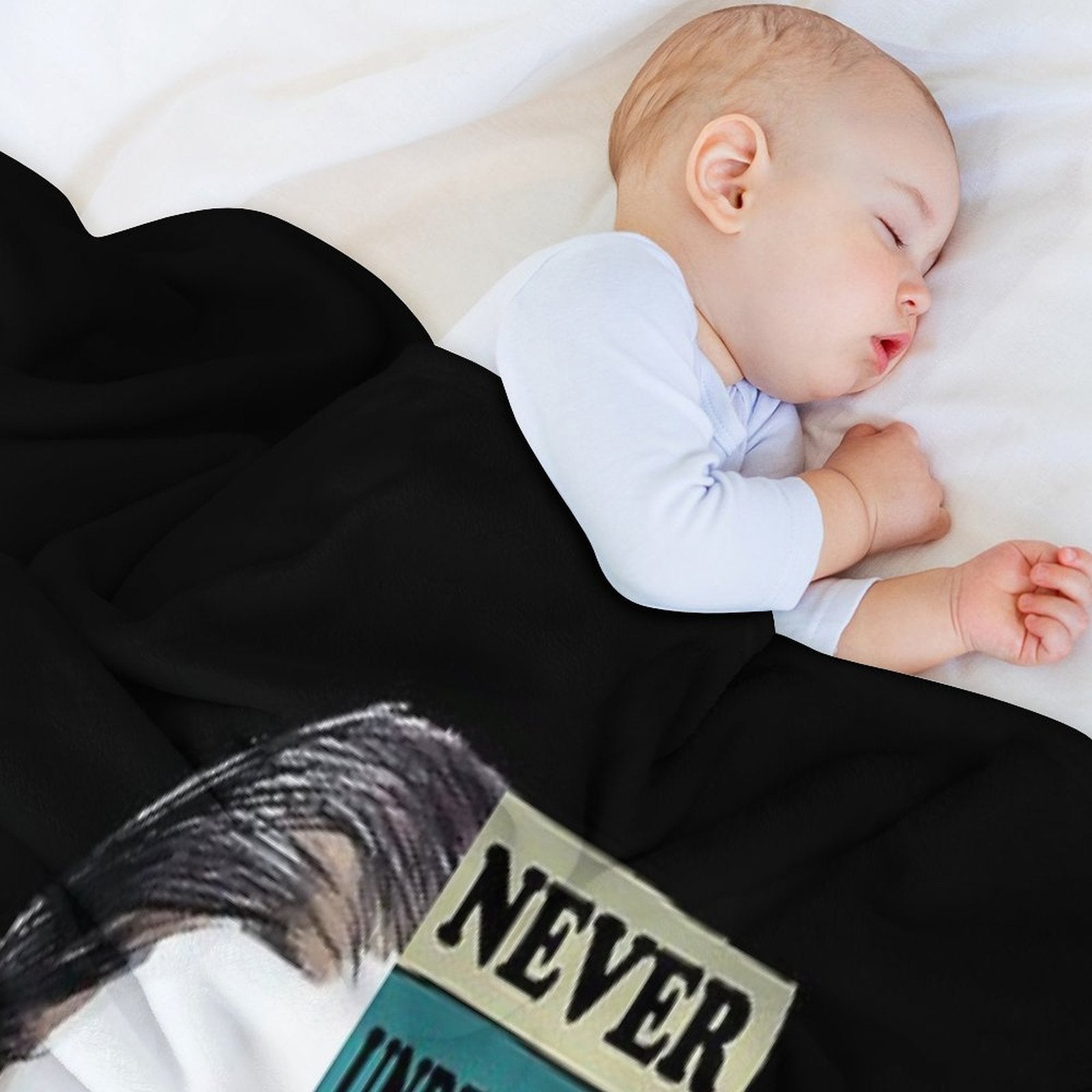 Notorious RBG Ruth Bader Ginsburg Never UnderEstimate The Power of A Girl With A Book Feminist Gift Comfort Throw Blanket