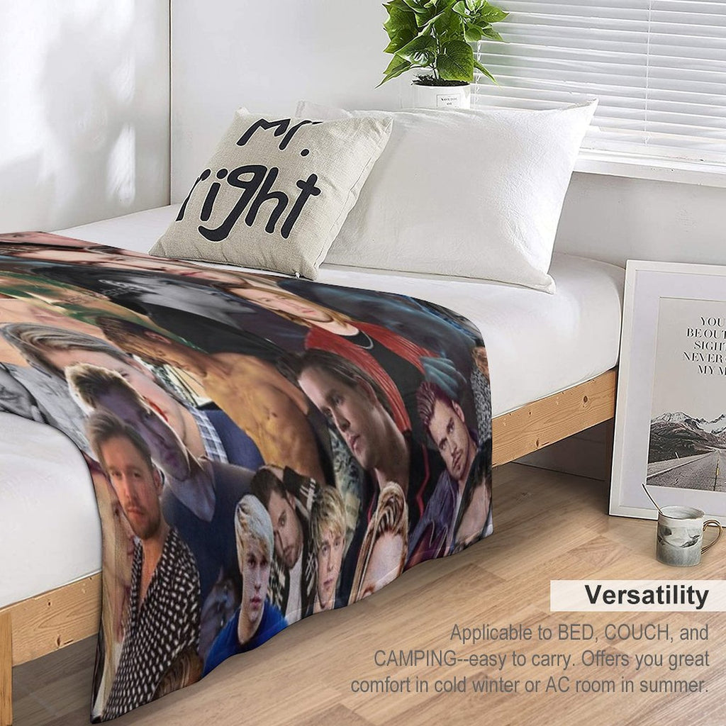 Chord Overstreet Photo Collage Easy Care Throw Blanket