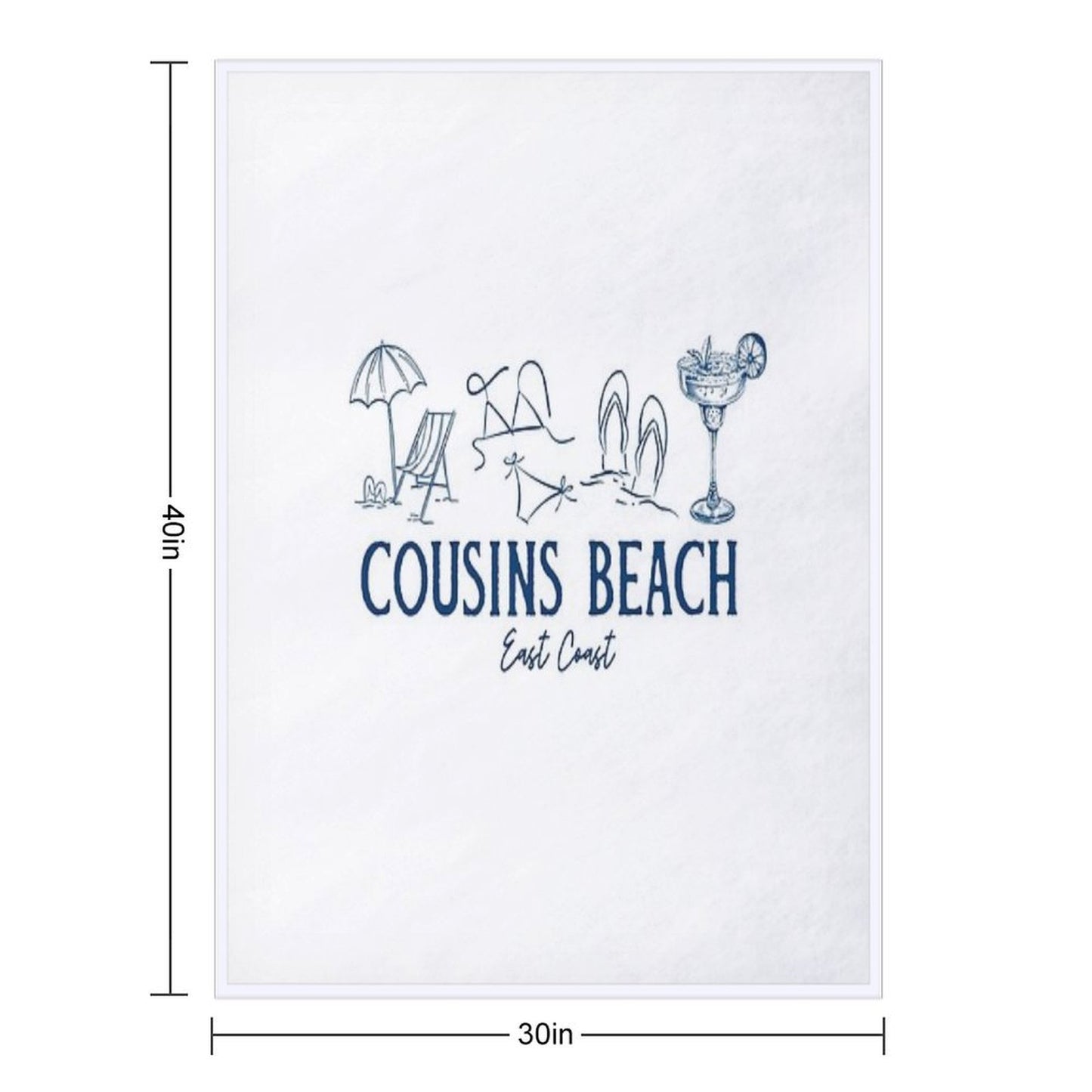 Cousins Beach The Summer I Turned Pretty Gift-ready Throw Blanket