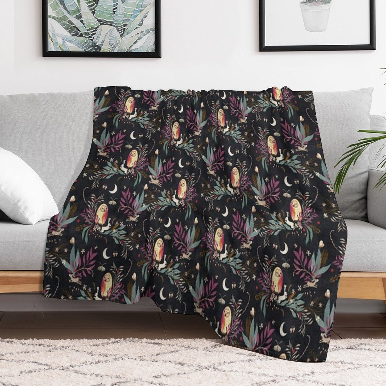 In The Night Garden Eco-conscious Throw Blanket