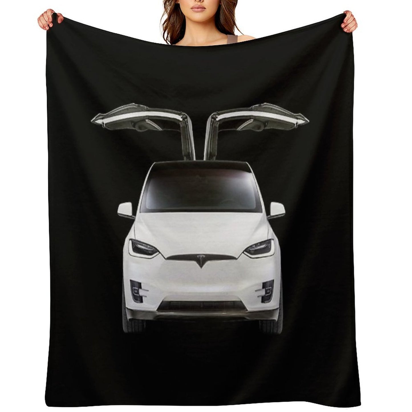 Model X, Tesla Model X Easy Care Throw Blanket