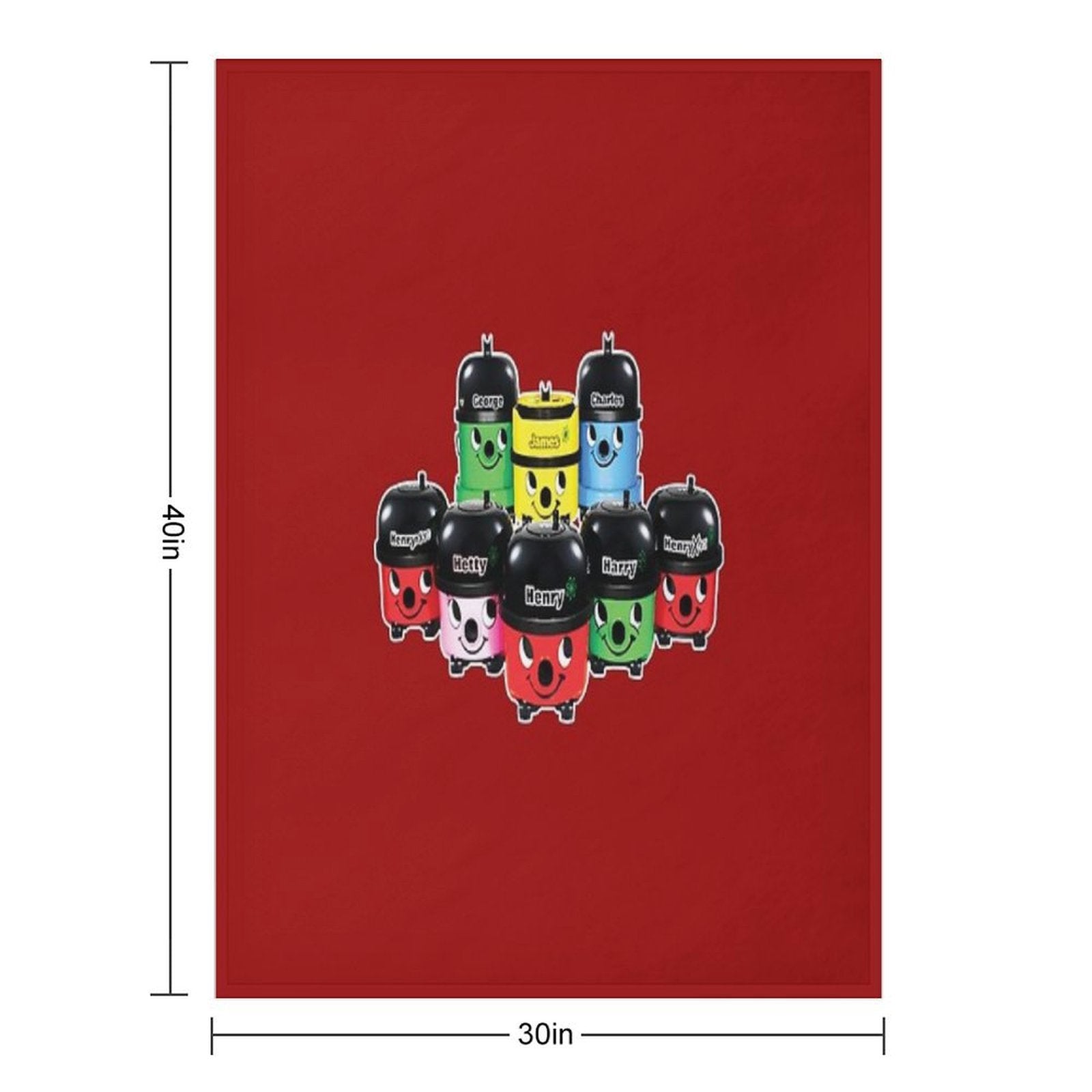 Henry Hoover And Friends Premium Throw Blanket