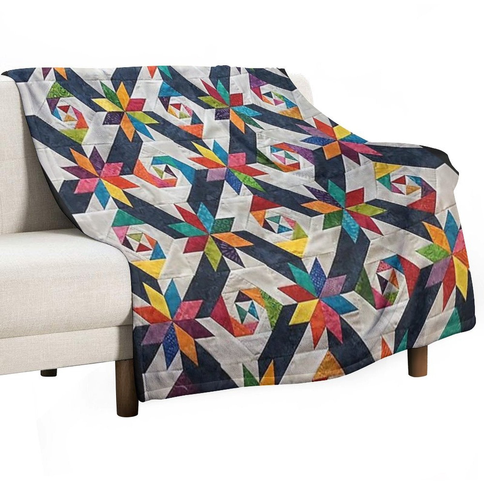Quilt,patchwork Quilt,quilt Pattern,pennsylvannia Dutch Quilt,lancaster Pa,star Quilt,farmhouse Style Premium Throw Blanket