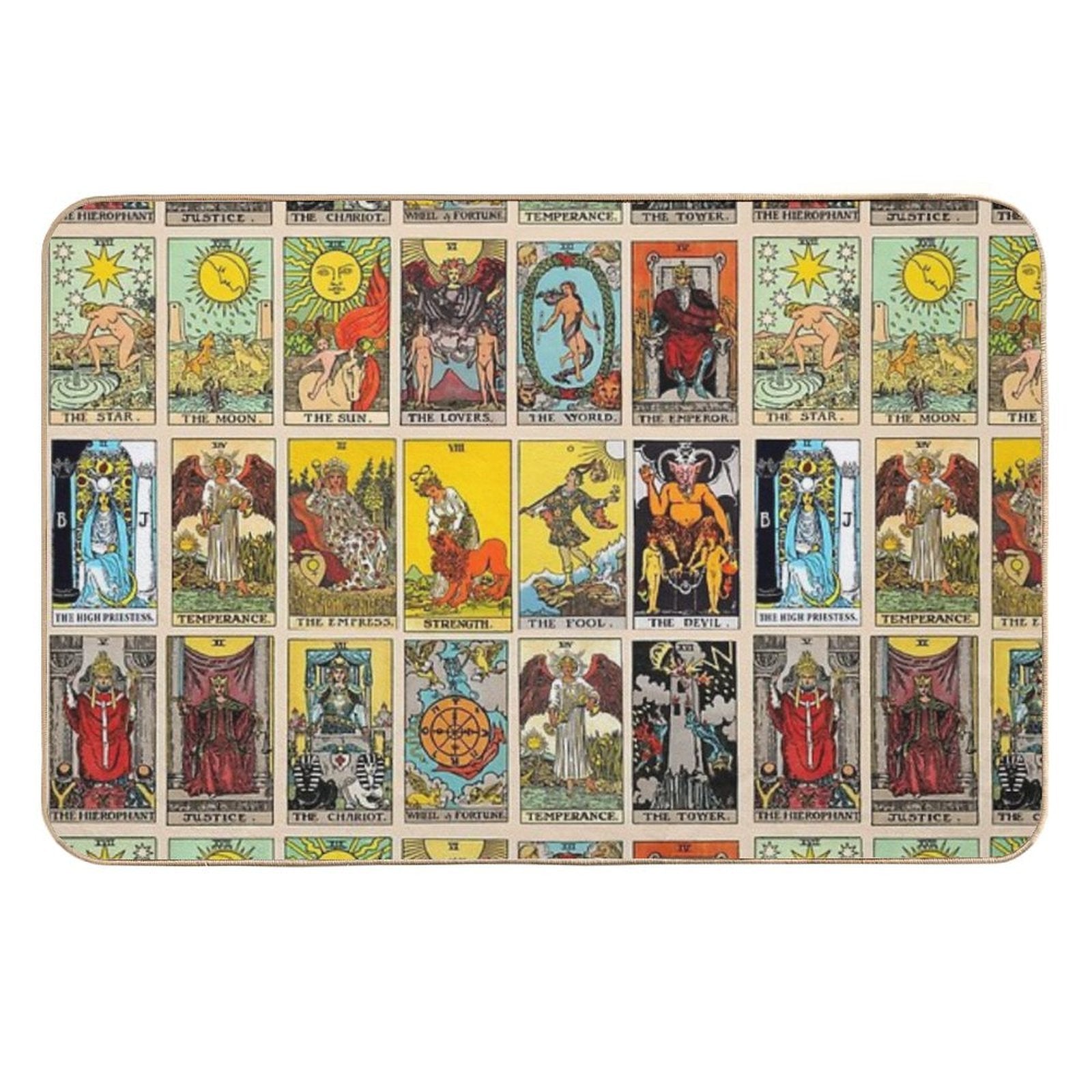 Tarot Cards  Anti-Trip Bath Mat