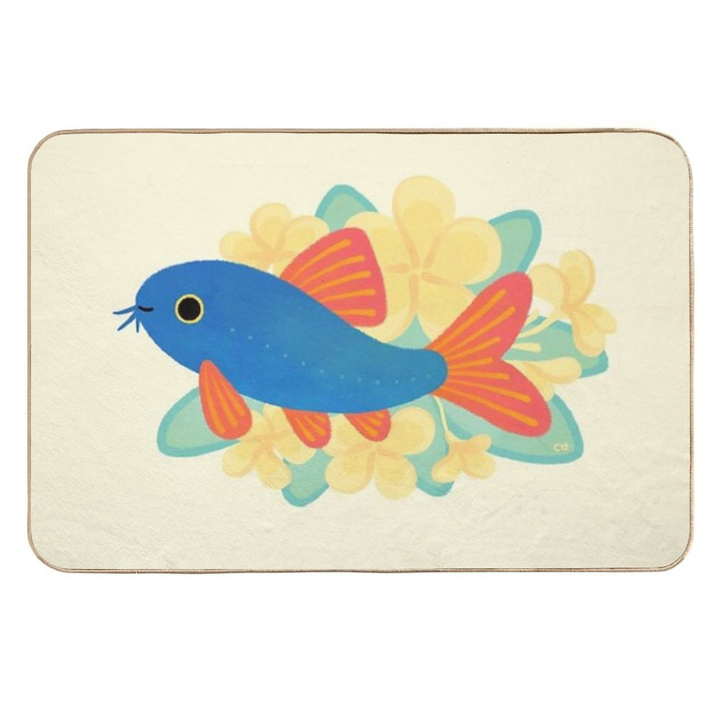 Blue Botia  High-Traffic Bath Mat