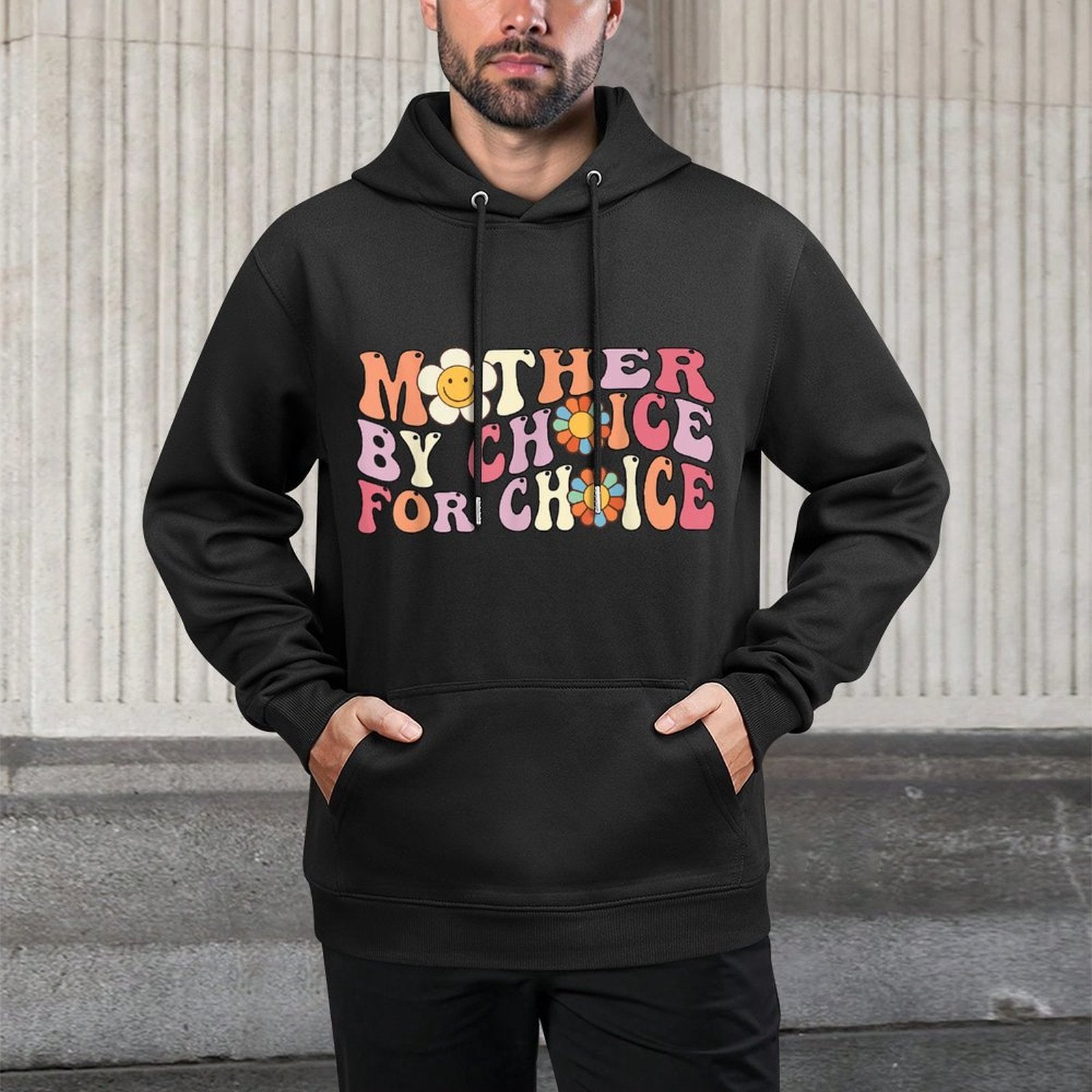 Mother By Choice For Choice Pro Choice Feminist Rights Shrink-Resistant Hoodie