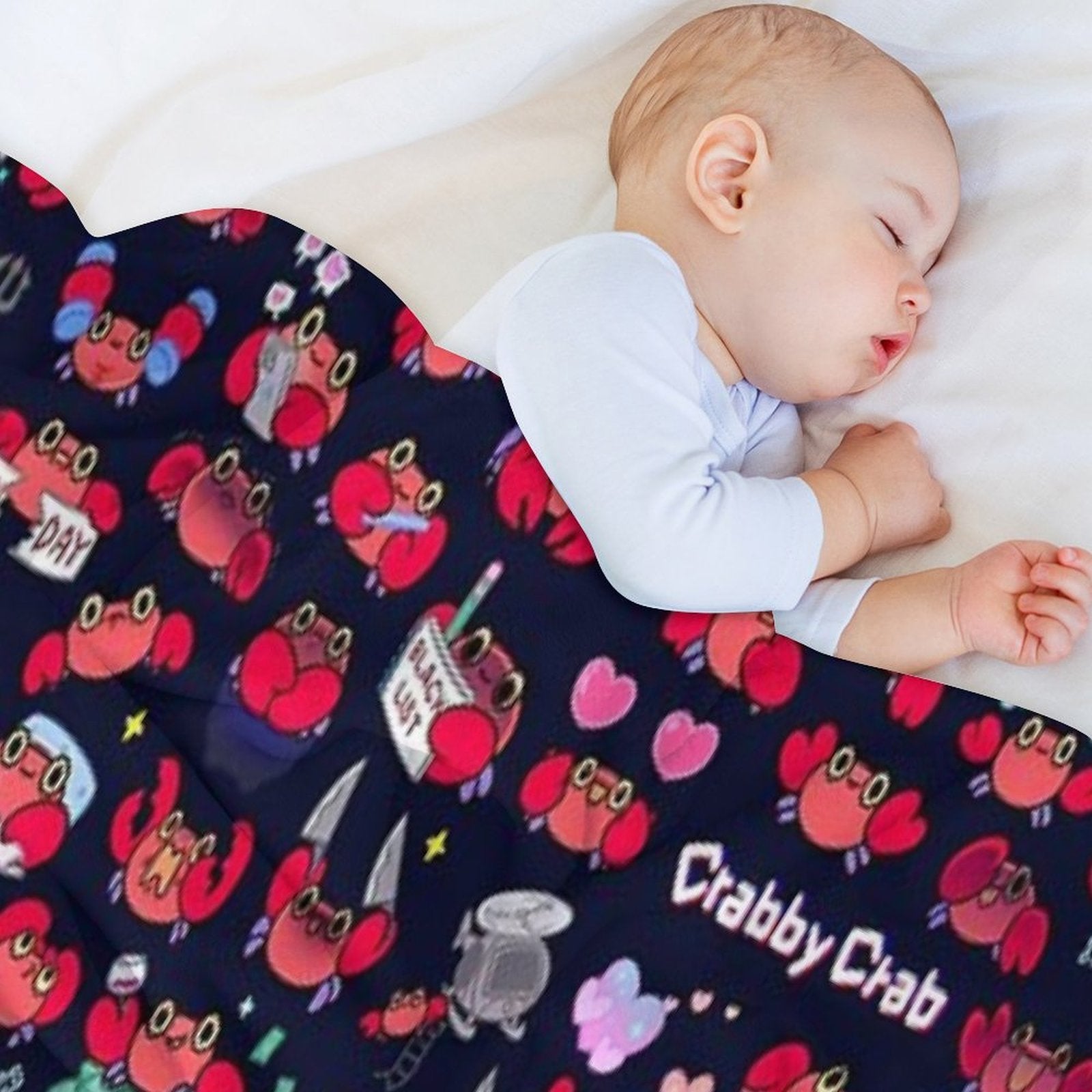 Crabby Crab - Pattern Eco-conscious Throw Blanket