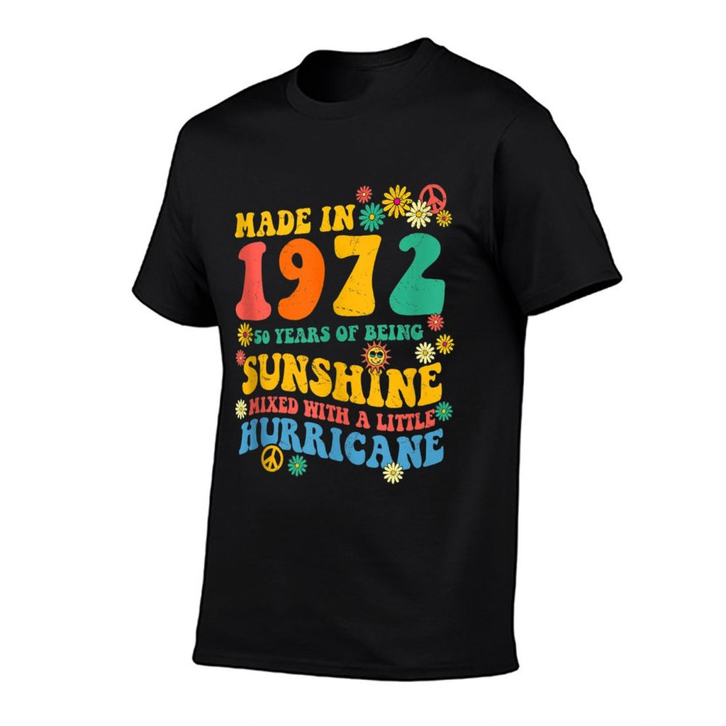 50th Birthday Decorations 60s 70s Tie Dye Groovy Hippie  Moisture-wicking T-Shirt