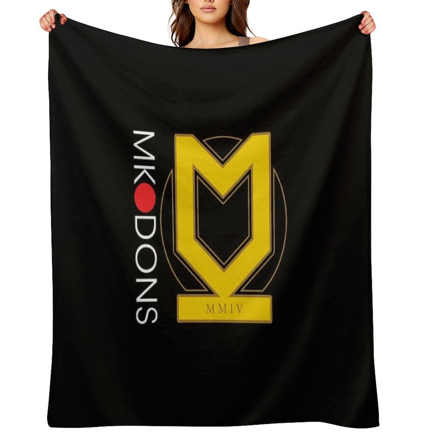 MK Dons FC Plush Throw Blanket