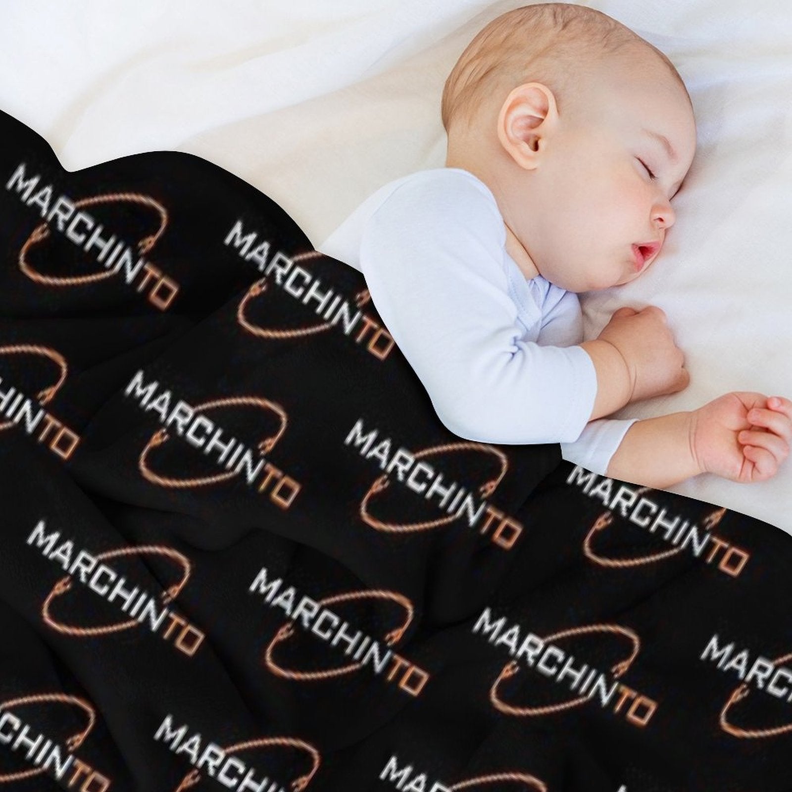Marchinto Logo V2 Eco-conscious Throw Blanket