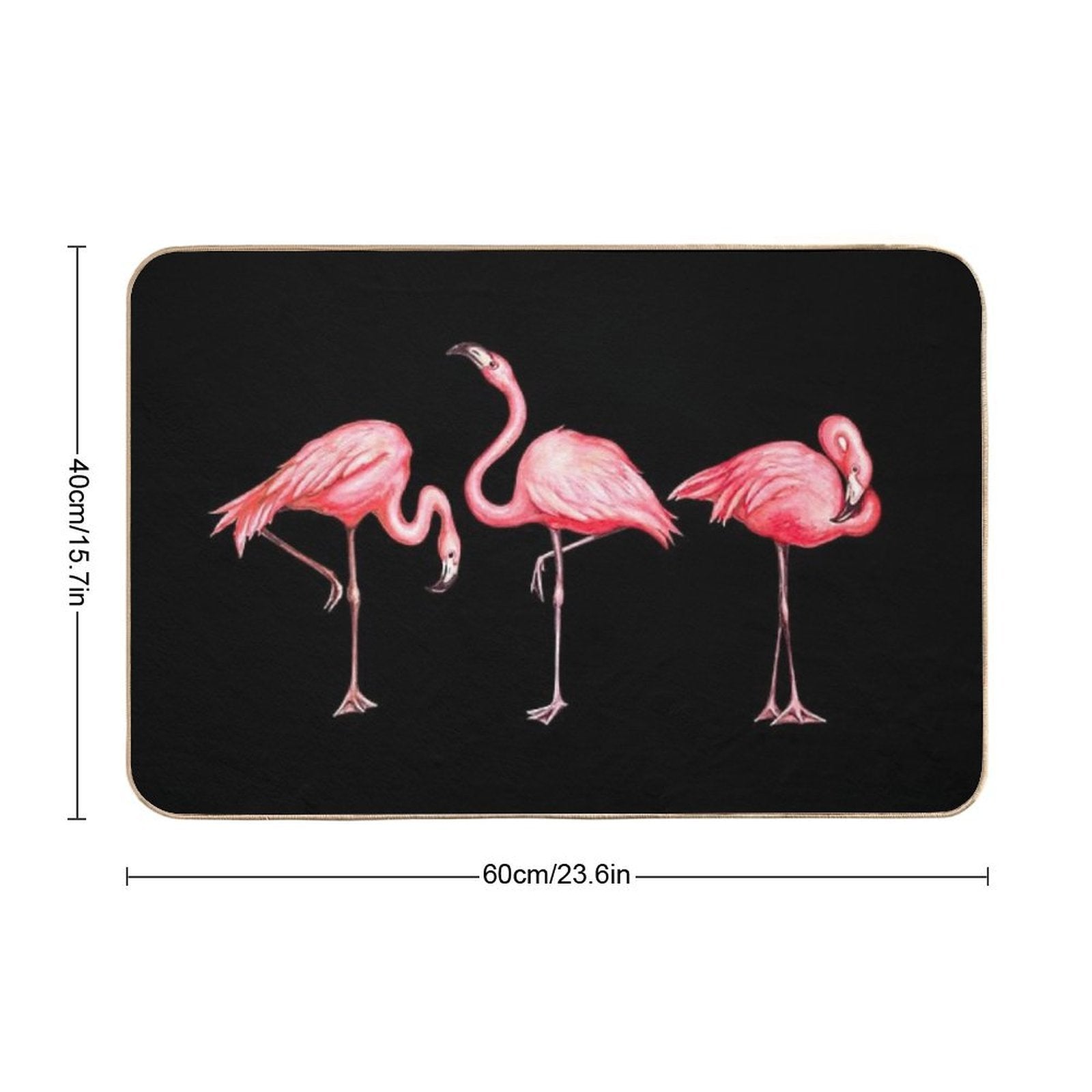Flamingo  Easy To Clean Bath Mat
