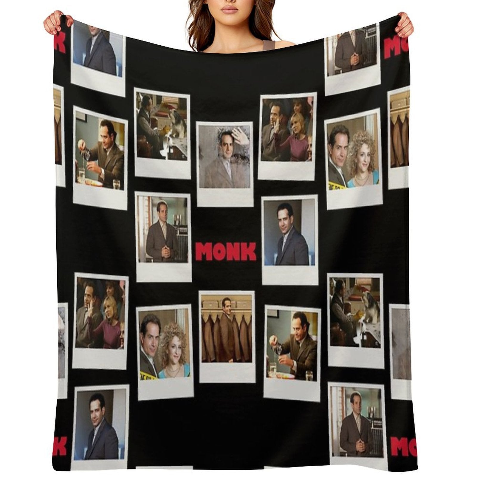 Adrian Monk Fan Collage Inspired by A Brilliant Detective Multi-functional Throw Blanket