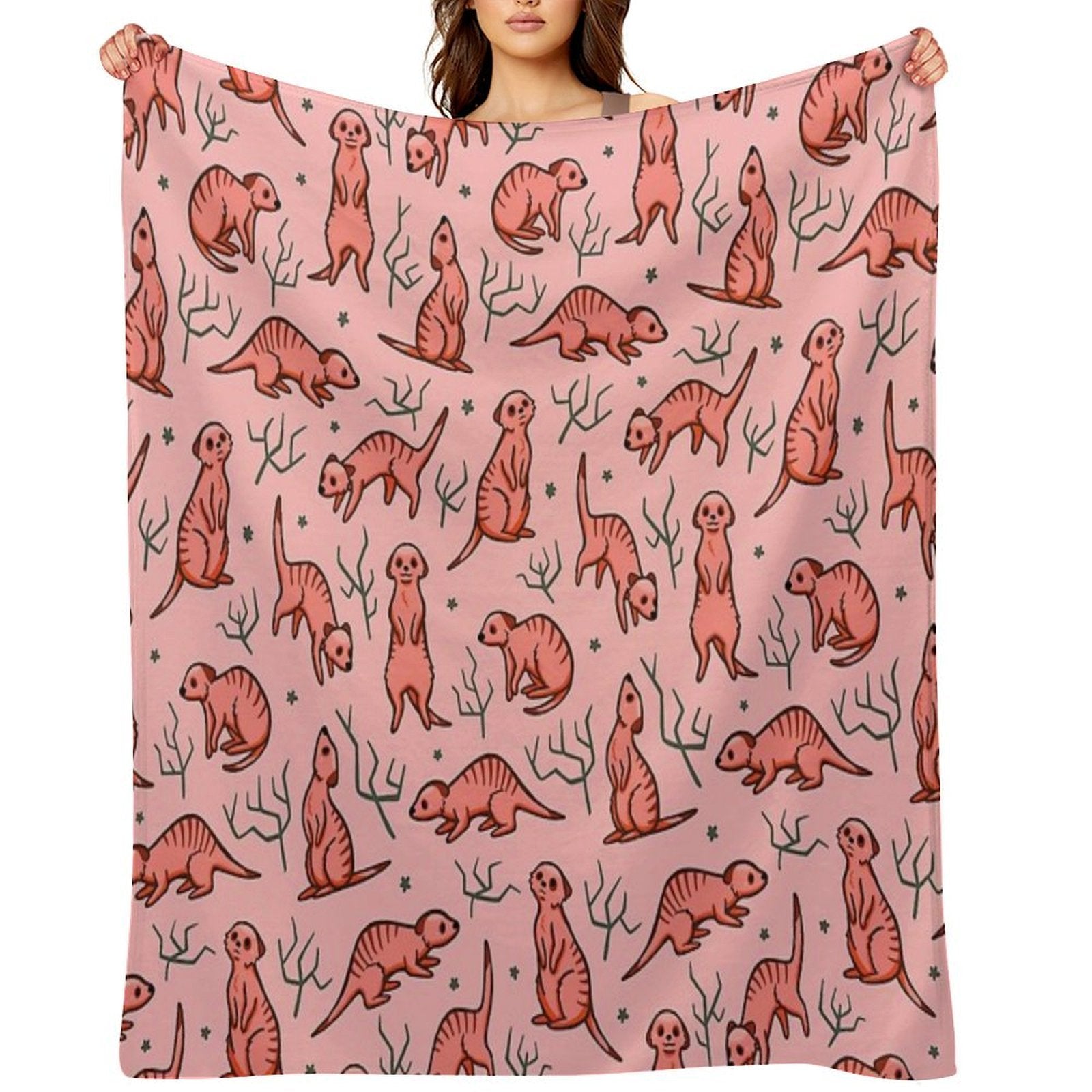 Major Meerkats All-season Throw Blanket