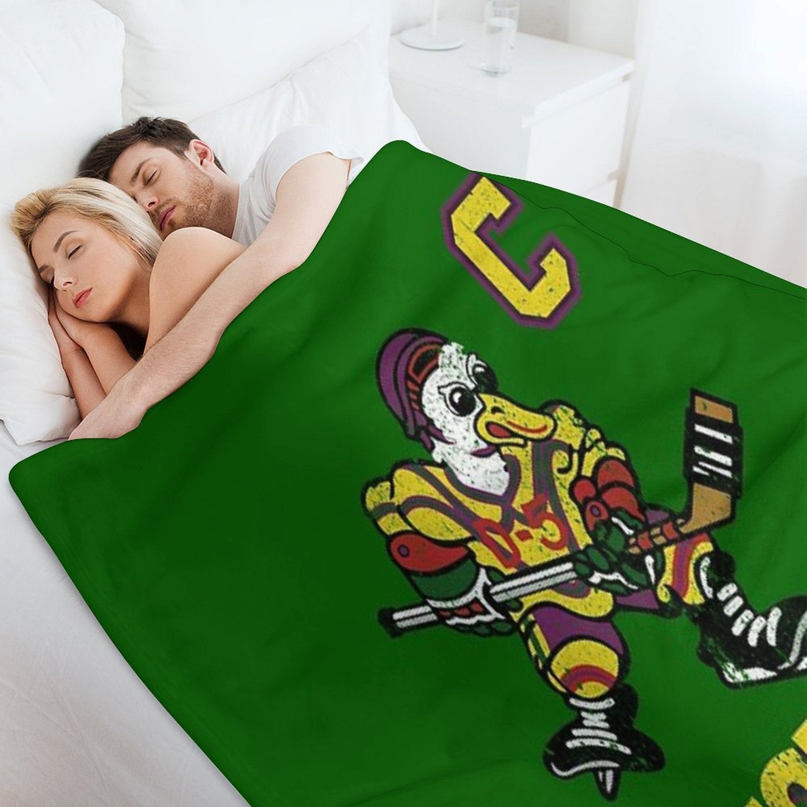 Ducks Captain Jersey Machine-washable Throw Blanket