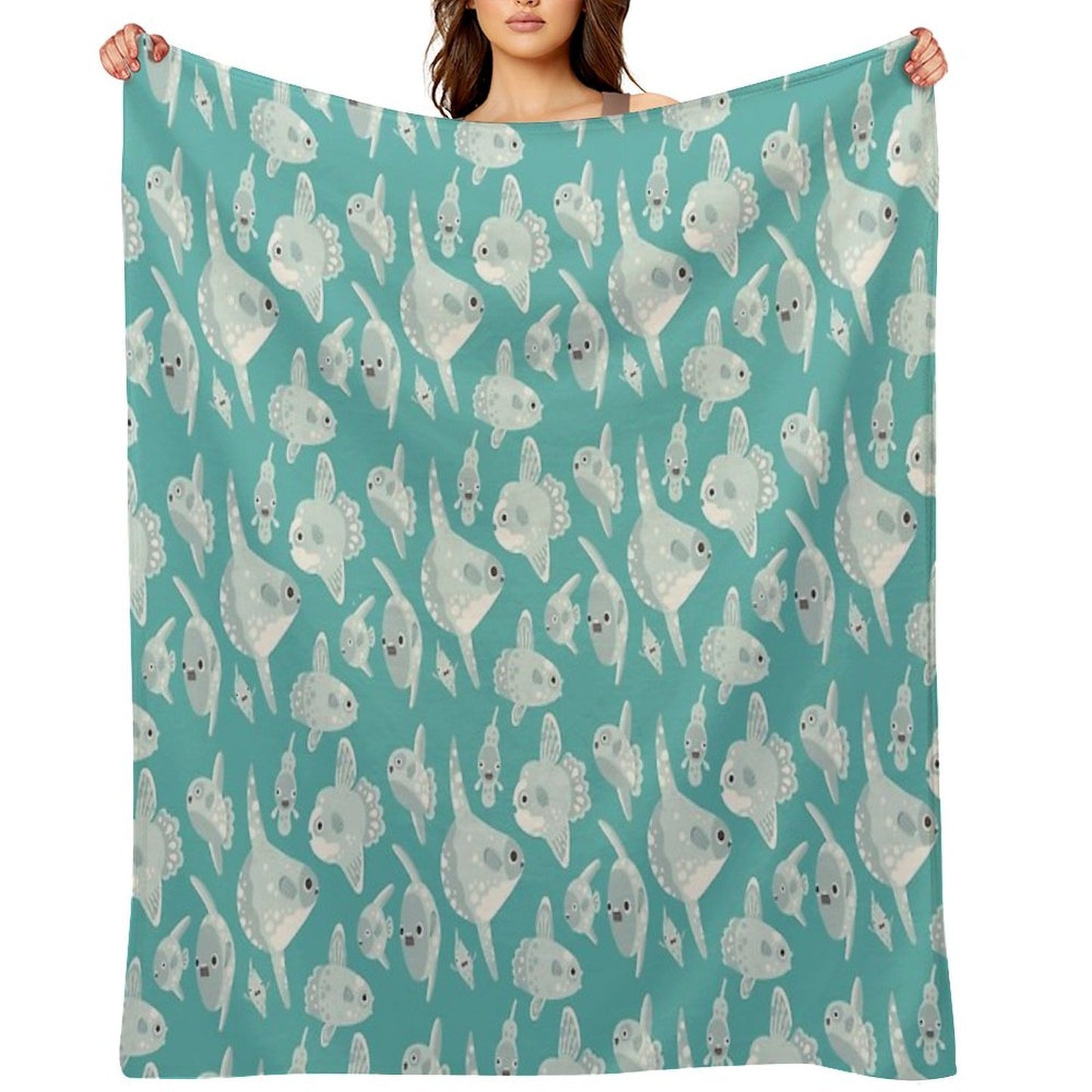 Mola Mola Quick-dry Throw Blanket