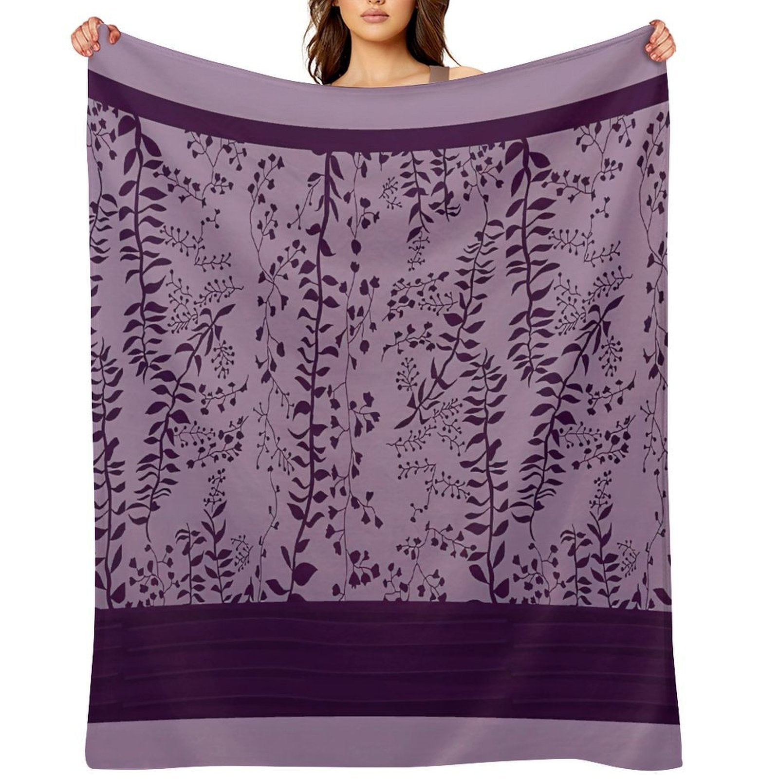 Bella Swan's Comforter Set Replica  Purples Cool - Version 2  Twilight Saga Fanart Sustainable Throw Blanket