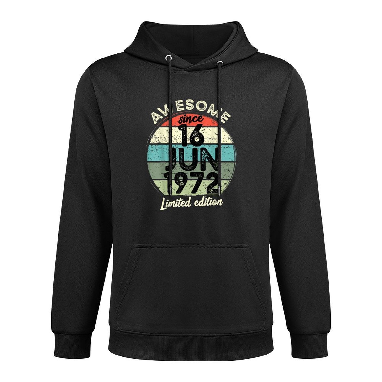 50 Year Old Birthday 16 June 1972 50th Birthday Kangaroo Pocket Hoodie