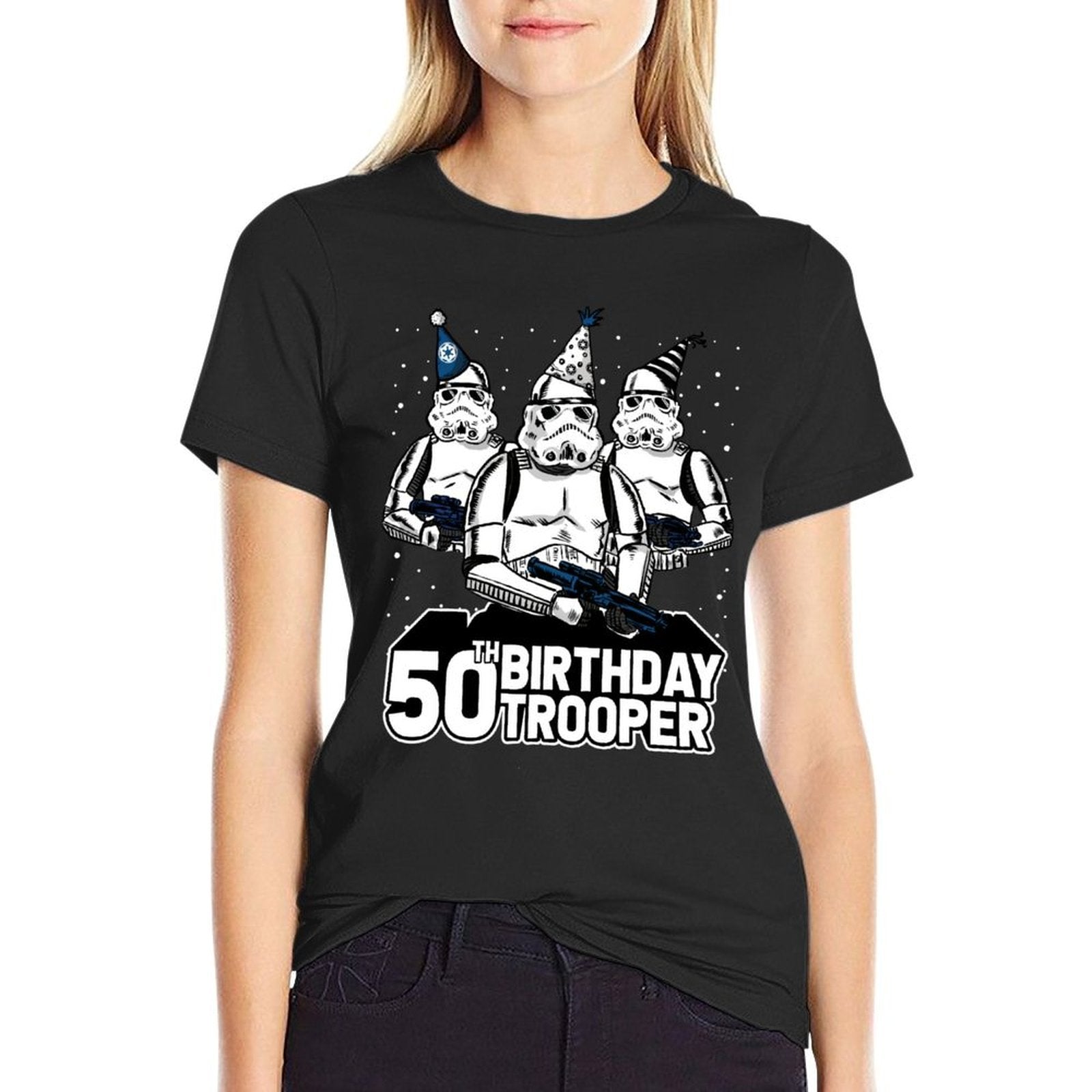 Star Wars Stormtrooper Party Hats Trio 50th Birthday Trooper  Fade-proof Color T-Shirt