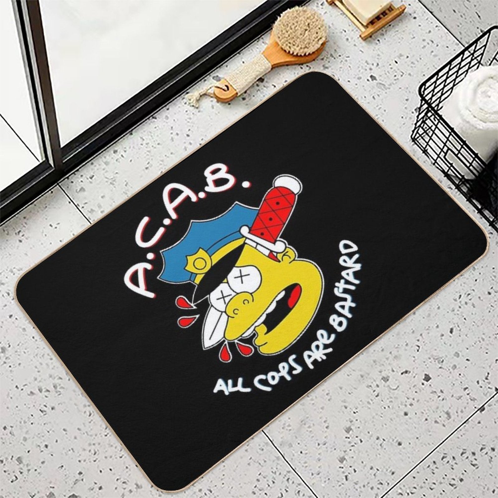All Cops Are Bastards  Eco-Friendly Bath Mat