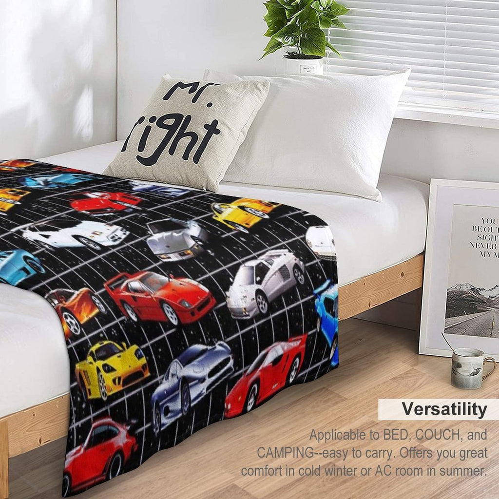 Dream Cars Machine-washable Throw Blanket