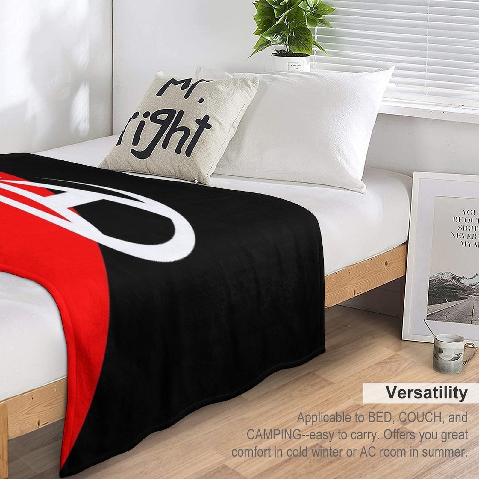 Anarcho-communist Flag Premium Throw Blanket