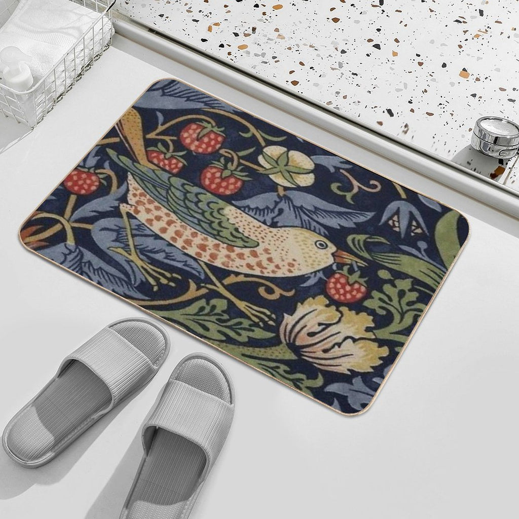 Strawberry Thie - William Morris  Slip-Resistant Bath Mat