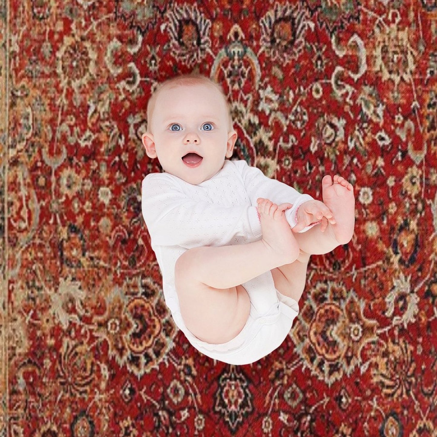 17th Century Afghanistan Rug Print Gift-ready Throw Blanket