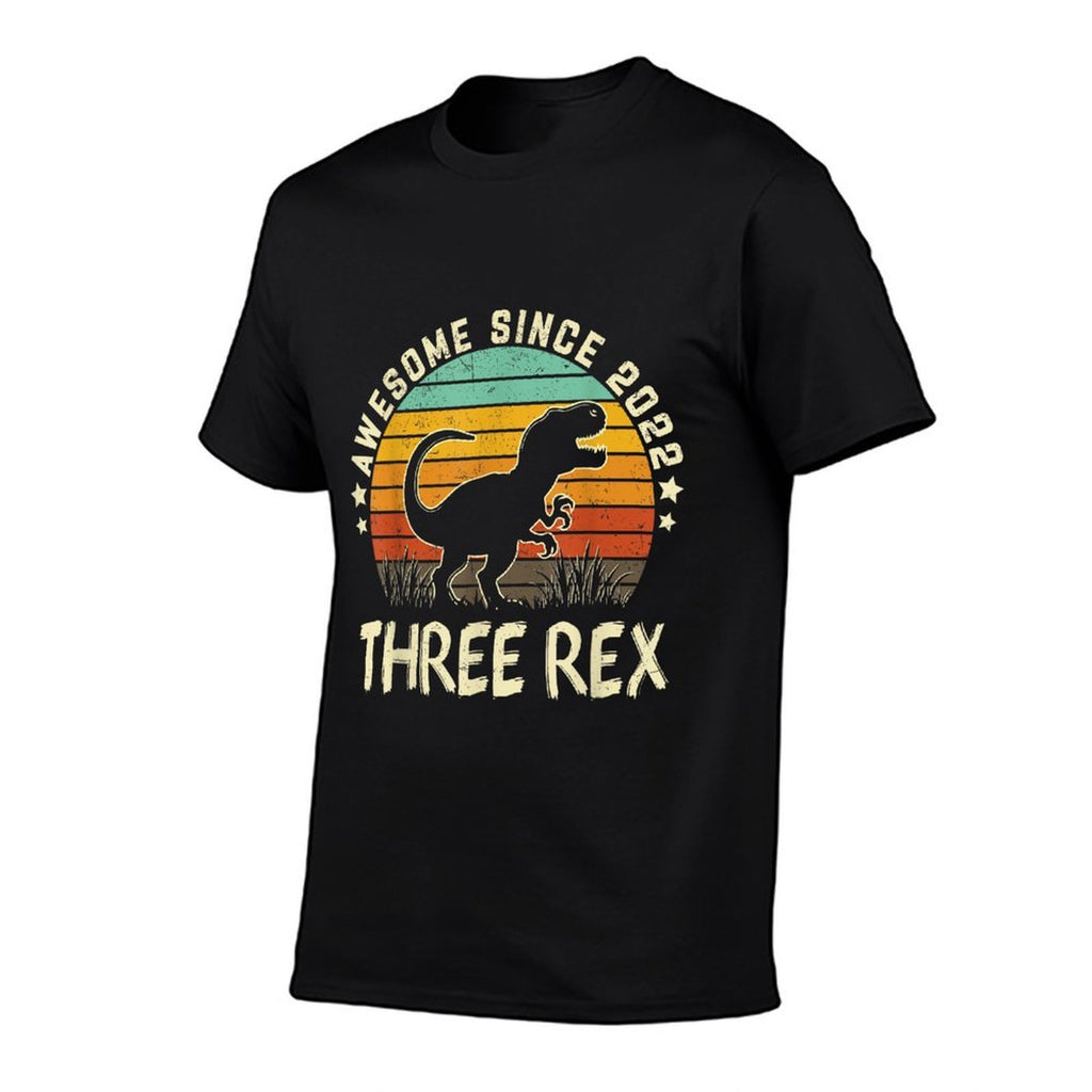 Three Rex Birthday Boy 3 Years Old Dinosaur 3rd Birthday Boy  Durable T-Shirt