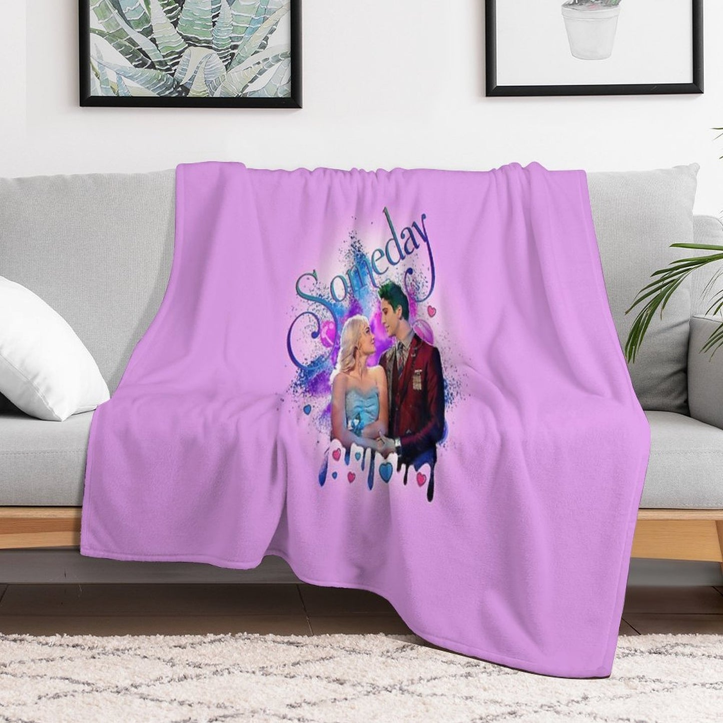 Zed And Addison - Someday - Zombies 2 Machine-washable Throw Blanket