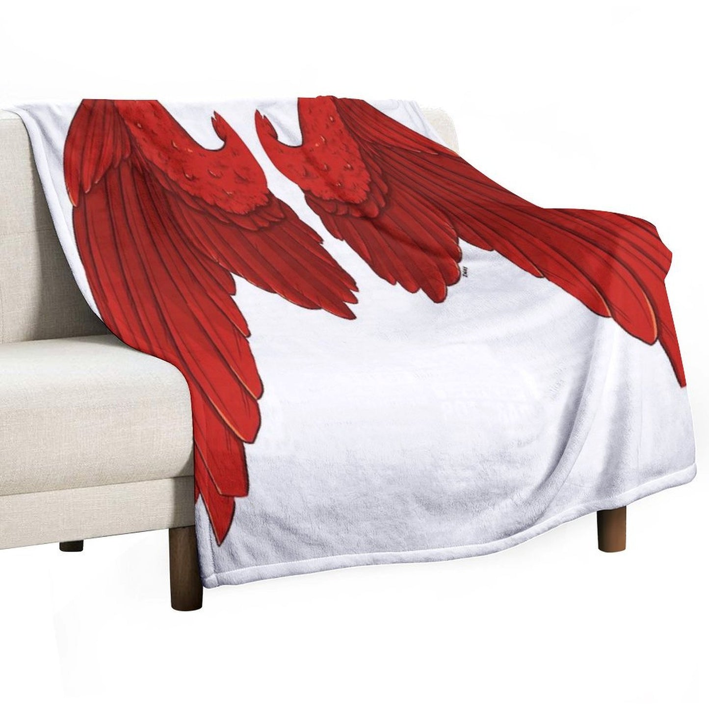 [] Wings Durable Throw Blanket