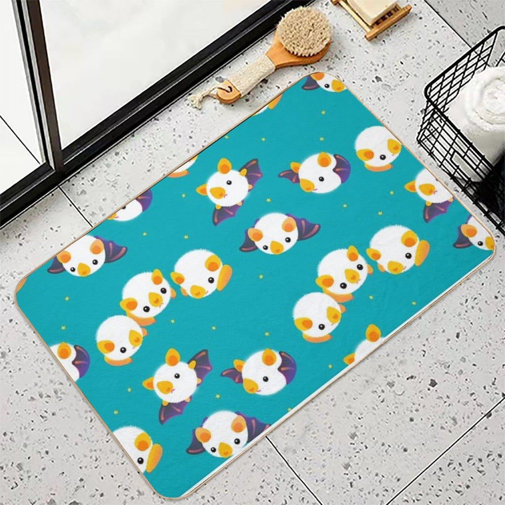Honduran White Bat (Flying Mochi)  Absorbent Bath Mat