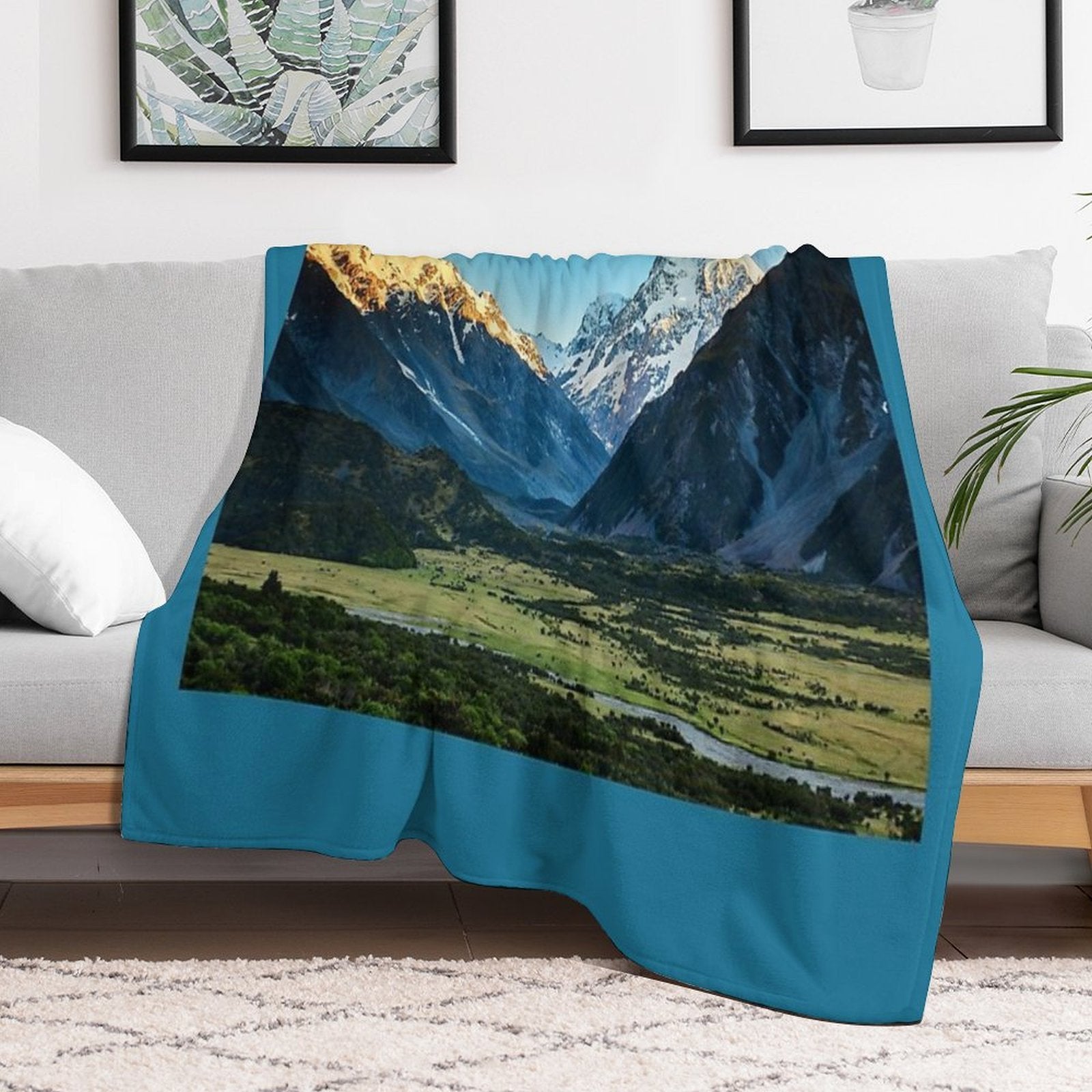 Aoraki Mt Cook Multi-functional Throw Blanket
