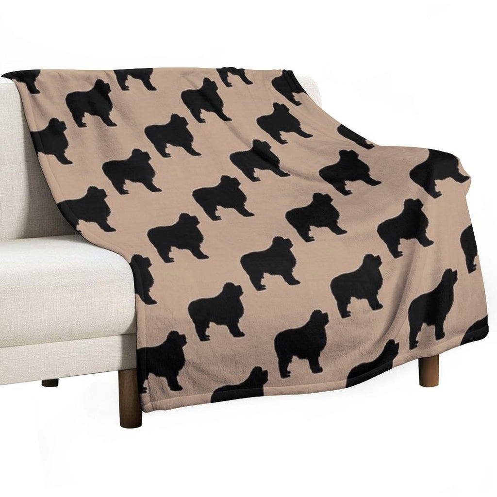 Newfie Love Is Big Love Eco-conscious Throw Blanket
