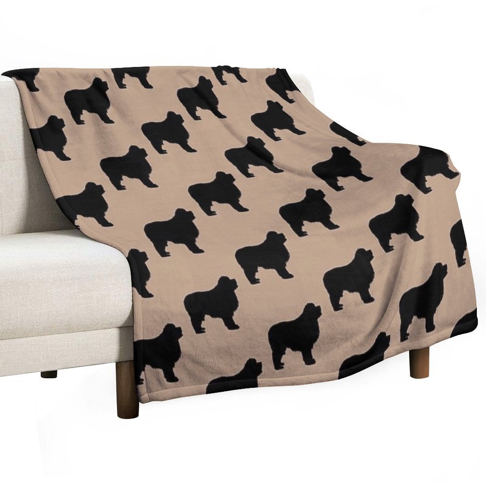 Newfie Love Is Big Love Eco-conscious Throw Blanket