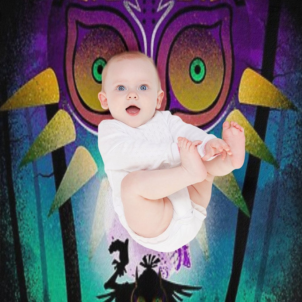 The Moon And The Mask Shrink-resistant Throw Blanket