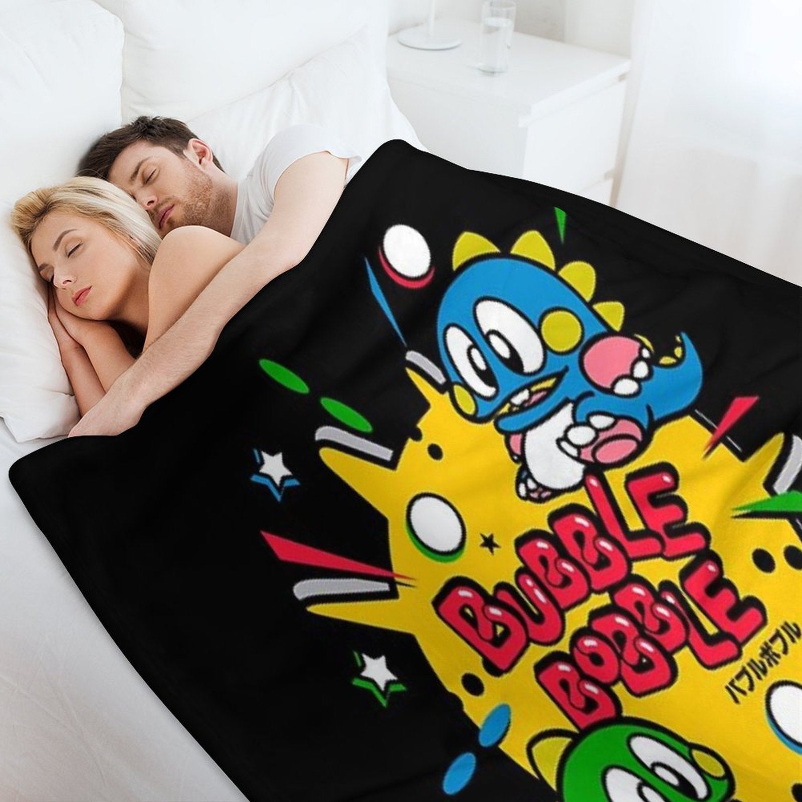 Bubble Bobble All-season Throw Blanket