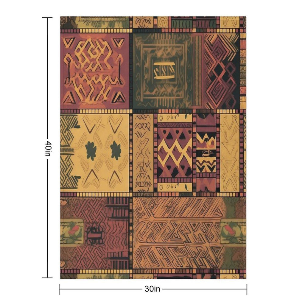 Ethnic Pattern. Geometry. Comfort Throw Blanket
