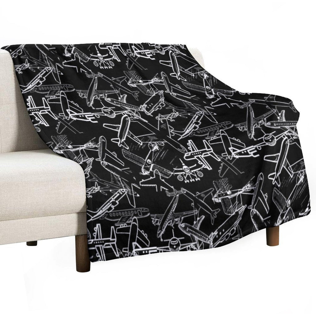 Airplanes Love Comfort Throw Blanket