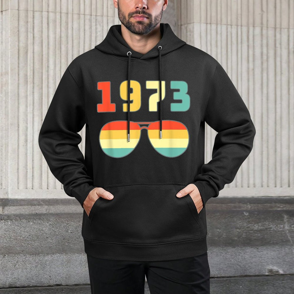 Vintage 1973 Limited Edition 50 Year Old Gifts 50th Birthday Medium-Weight Fabric Hoodie