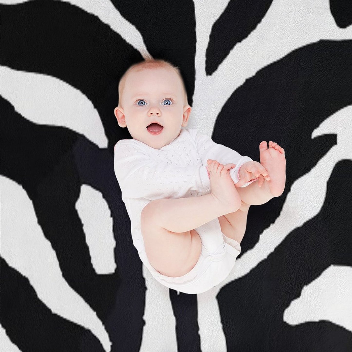 Zebra Print Travel-friendly Throw Blanket