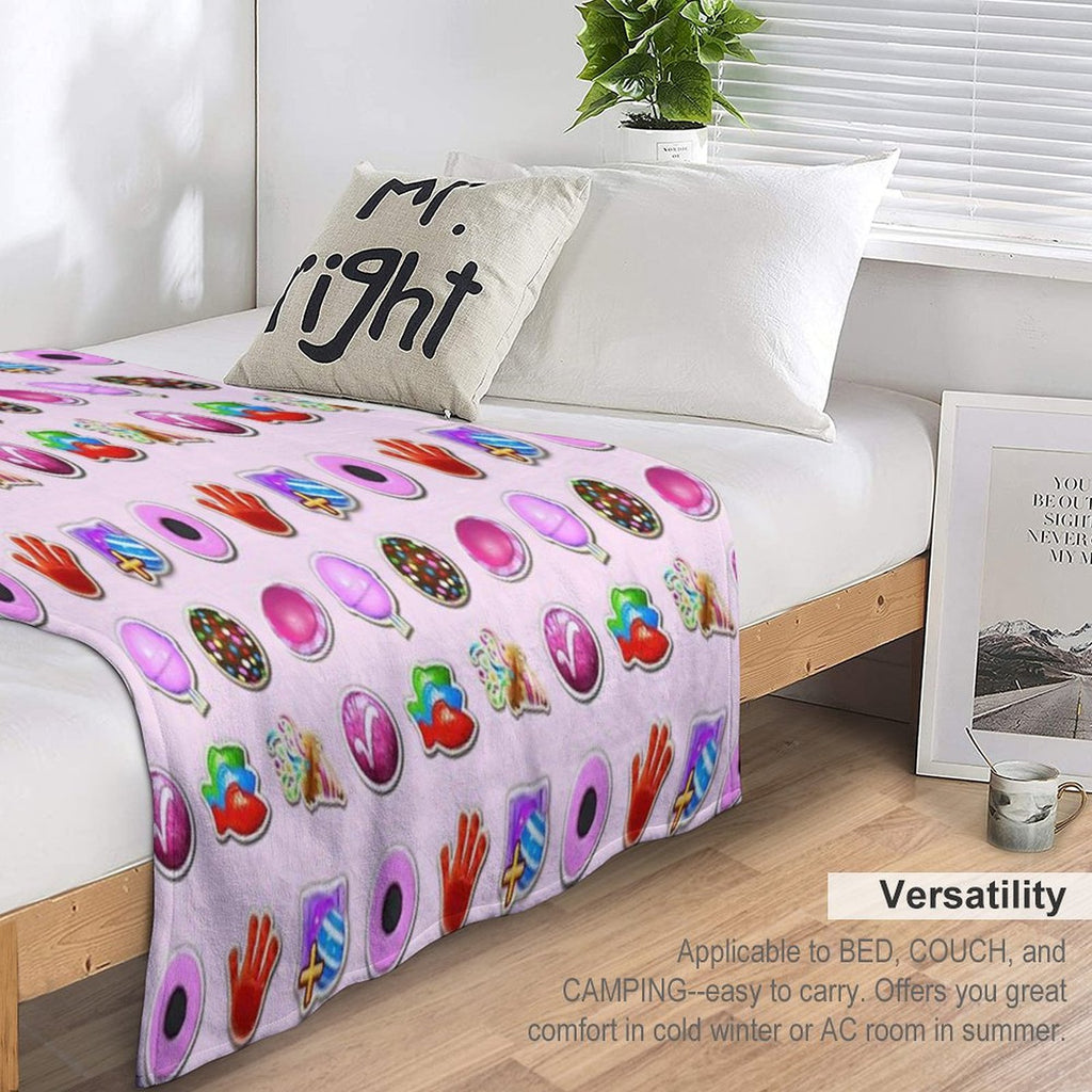 Booster Stash Candy Crush Quick-dry Throw Blanket