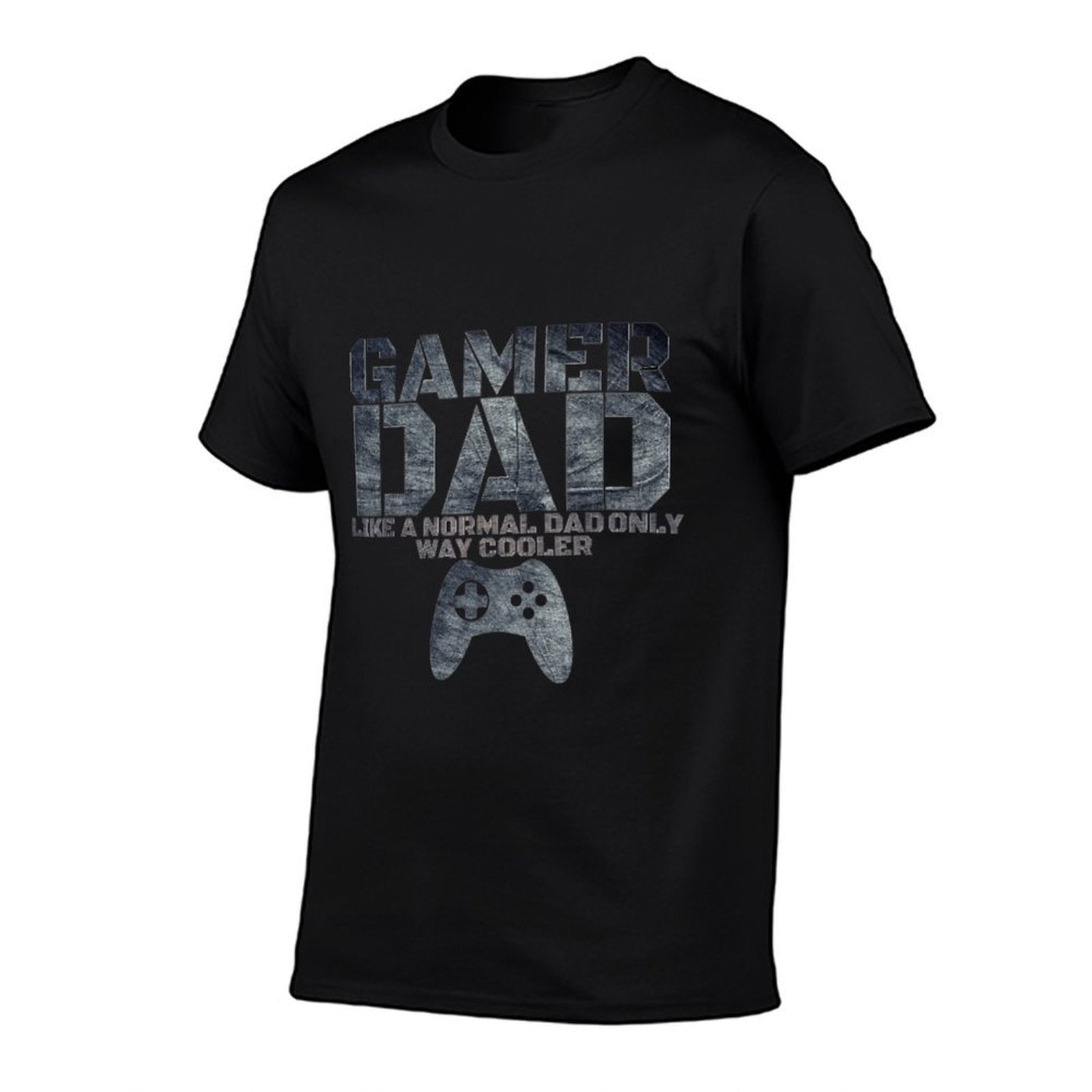 Funny Father Dad Daddy Husband Tshirt Gamer Dad  Rolled Sleeves T-Shirt