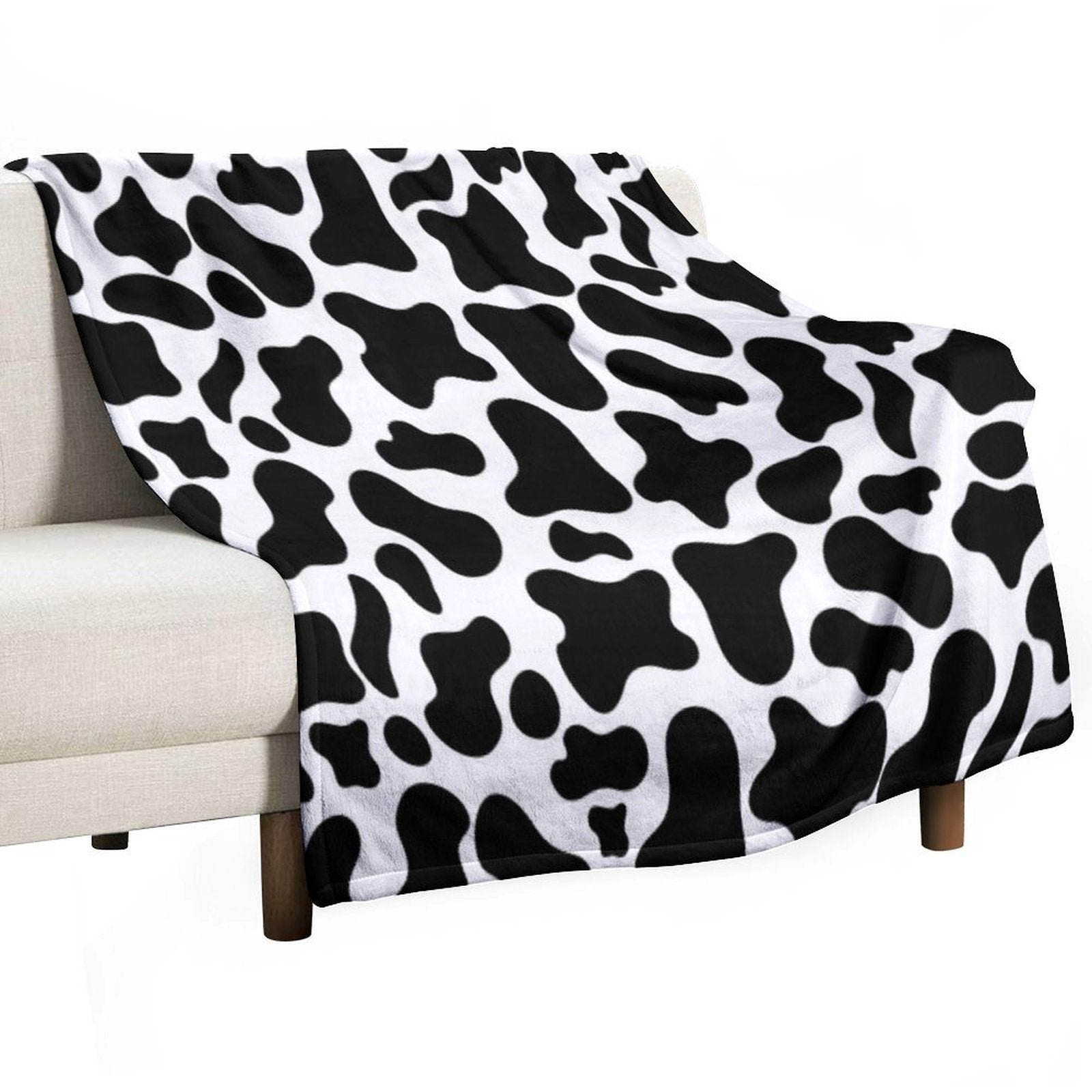 Cow Print Anti-pilling Throw Blanket